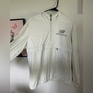 New Balance White Quarter zip Jacket, Size 2XL, Women’s, Worn Once, Pre-…